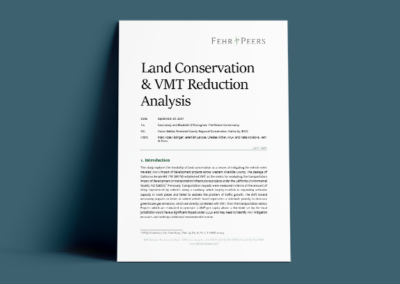 Land Conservation and VMT Reduction Analysis